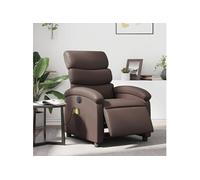 Vidaxl Fauteuil De Massage Inclinable Électrique Marron Similicuir Marron