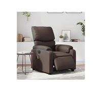 Fauteuil de massage, relaxation électrique similicuir marron