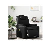 Vidaxl Fauteuil De Massage Inclinable Électrique Noir Similicuir Noir