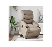 Fauteuil de massage, relaxation similicuir cappuccino