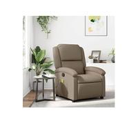 Fauteuil de massage, relaxation similicuir cappuccino
