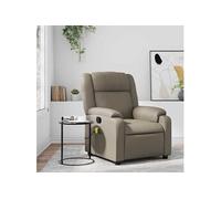 Fauteuil de massage, relaxation similicuir cappuccino