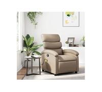 Fauteuil de massage, relaxation similicuir cappuccino