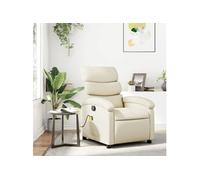 Fauteuil de massage, relaxation similicuir crÃme