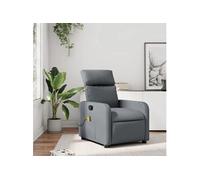 Fauteuil de massage, relaxation similicuir gris