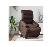 Fauteuil Inclinable de Massage Chaise Salle de Séjour Noir Similicuir vidaXL