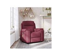 Fauteuil de massage, relaxation tissu bordeaux