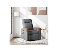 Fauteuil de massage, relaxation tissu gris foncé