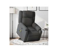 Fauteuil de massage, relaxation tissu gris foncé