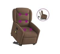 Fauteuil de massage, relaxation tissu marron