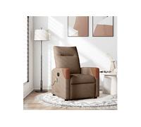 Fauteuil de massage, relaxation tissu marron