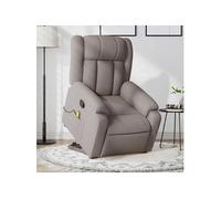 Fauteuil Inclinable de Massage Électrique Chaise Siège Salon Noir Tissu vidaXL