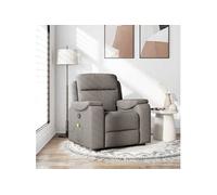 Fauteuil de massage, relaxation tissu taupe