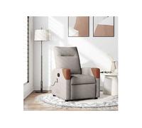 Fauteuil de massage, relaxation tissu taupe