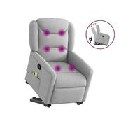 Fauteuil de massage, relaxation tissu wolk gris