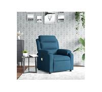 Fauteuil de massage, relaxation velours bleu