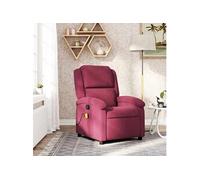 Fauteuil de massage, relaxation velours bordeaux