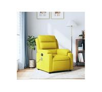 Fauteuil de massage, relaxation velours jaune