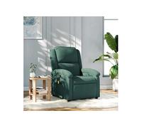 Fauteuil de massage, relaxation velours vert foncé