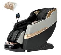 Fauteuil De Massage Shiatsu Équipé D'un Système De Rouleaux SL-track Avec 12 Modes De Massage, Offrant Un Soin Complet Du Dos Et Des Jambes.(Black)