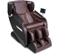 Fauteuil de massage VEVOR - Fauteuil de massage en apesanteur pour tout le corps avec plusieurs modes automatiques, shiatsu 3D, chauffage, haut-parleur Bluetooth, airbag, pédale et écran tactile