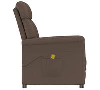 Fauteuil De Massage Vidaxl En Microfibre Marron