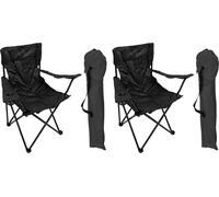 fauteuil de pêche 2 places Chaise de pêcheur Chaise de régie Porte-boisson Sac noir