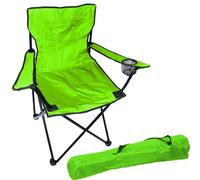 Fauteuil de pêche Chaise de camping Chaise de régie Porte-boisson Sac Vert Lime