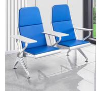 Fauteuil de Phlébotomie Bariatrique,fauteuil Médical en Cuir À Grande Capacité de Charge Avec Assise Rembourrée,chaises D'accueil Et de Salle D'attente,pour Cliniques (Double white handrail)