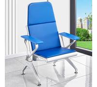 Fauteuil de Phlébotomie Bariatrique,fauteuil Médical en Cuir À Grande Capacité de Charge Avec Assise Rembourrée,chaises D'accueil Et de Salle D'attente,pour Cliniques (Single leather armrest)