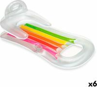 Fauteuil de piscine gonflable Intex arc-en-ciel 160 x 53 x 85 cm (6 pièces)
