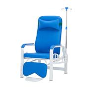 Fauteuil De Prise de Sang, Fauteuil Phlébotomie Avec Accoudoirs,banc Salle D'attente Avec Assise Rembourrée,banc De Perfusion D'accueil Inclinables (blue, Leather reclining model with footrest)