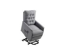 Fauteuil de relaxation électrique fauteuil releveur inclinable avec repose-pied ajustable lin gris