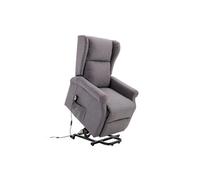 Homcom Fauteuil de relaxation électrique fauteuil releveur inclinable avec repose-pied ajustable lin gris chiné