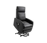 HomCom – Fauteuil releveur électrique inclinable, repose-pied ajustable, télécommande, noir