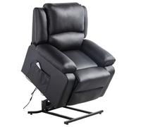 RELAXXO - Fauteuil De Relaxation Electrique Releveur Et Massant En Simili LEO - Noir