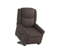 Fauteuil inclinable électrique marron brillant similicuir vidaXL