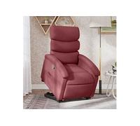 Fauteuil de relaxation inclinable tissu bordeaux