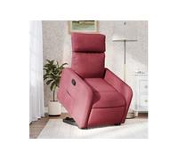 vidaXL Fauteuil inclinable rouge bordeaux en tissu