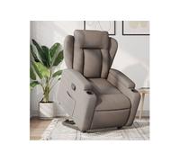 vidaXL Fauteuil inclinable taupe tissu
