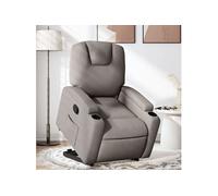 Vidaxl Fauteuil Inclinable Taupe Tissu Gris