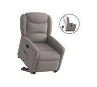 vidaXL Fauteuil inclinable taupe tissu