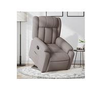 Vidaxl Fauteuil Inclinable Taupe Tissu Gris