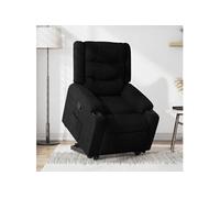 Vidaxl Fauteuil Inclinable Noir Tissu Noir