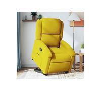 vidaXL Fauteuil de relaxation inclinable velours jaune – Jaune G