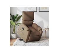Fauteuil Inclinable de Massage Électrique Chaise Rouge Bordeaux Tissu vidaXL