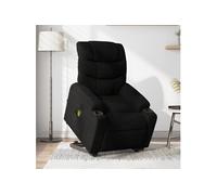 Fauteuil de relaxation, massage, inclinable électrique réglable tissunoir