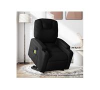 Fauteuil de relaxation, massage, inclinable électrique réglable tissunoir