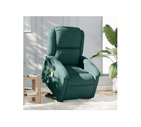 Fauteuil Inclinable de Massage Électrique Chaise Siège Gris Clair Velours vidaXL