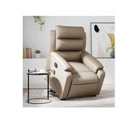 Vidaxl Fauteuil Inclinable De Massage Électrique Cappuccino Similicuir